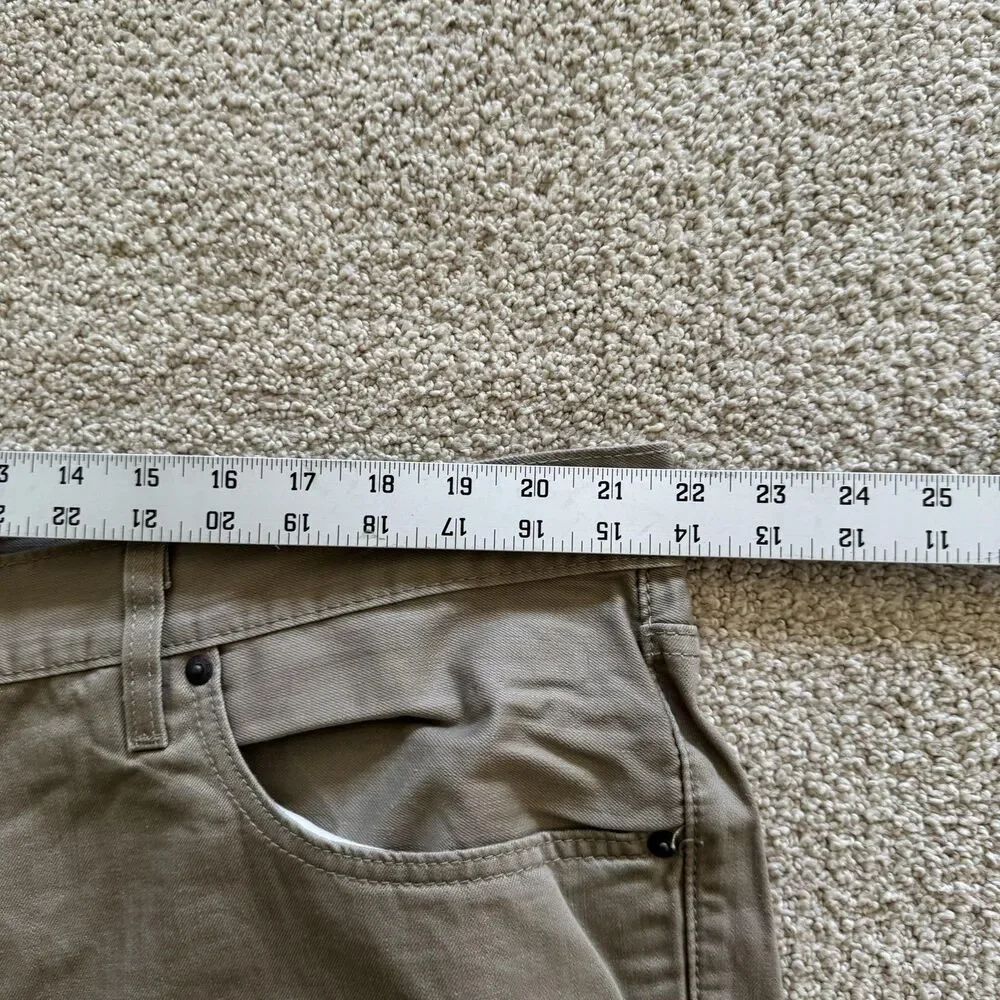 Levi's 559 Jeans Mens 44x32 Beige Relaxed Straight Zip Fly Denim 5 Pocket